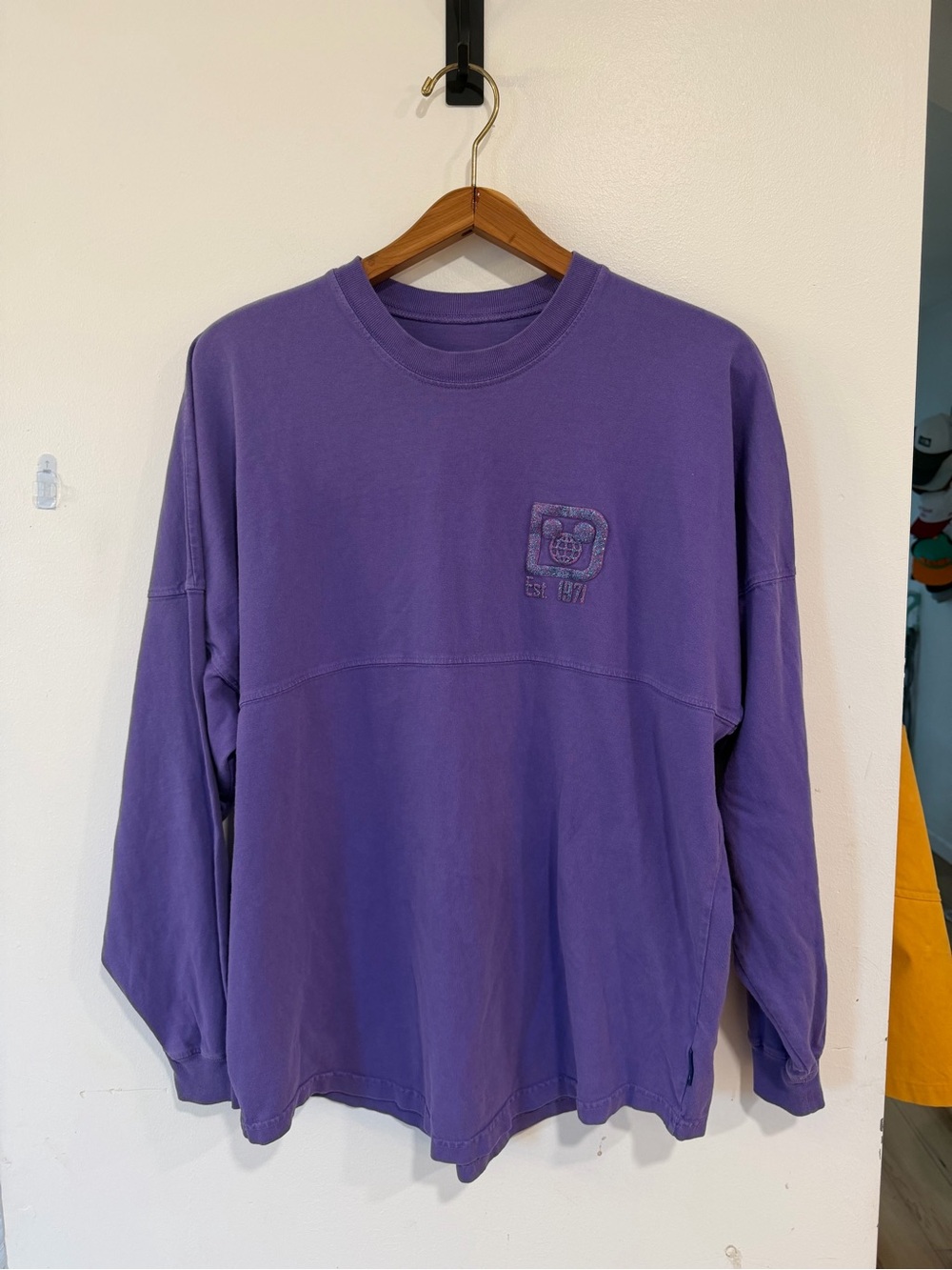 Disney Parks Long Sleeve Spirit Jersey Purple Potion Size Small Rare Cotton